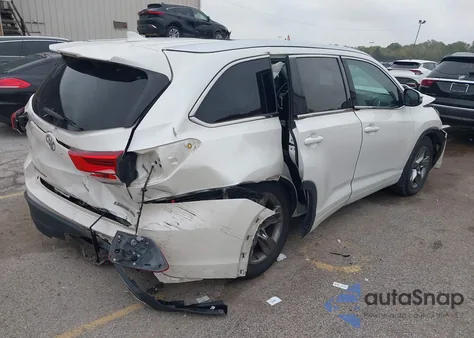 2017 Toyota Highlander Limited Platinum from USA, damaged, VIN 5TDDZRFH4HS385614